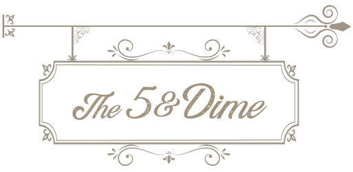 The 5 & Dime Upcycled Furniture, Antiques & Accents logo
